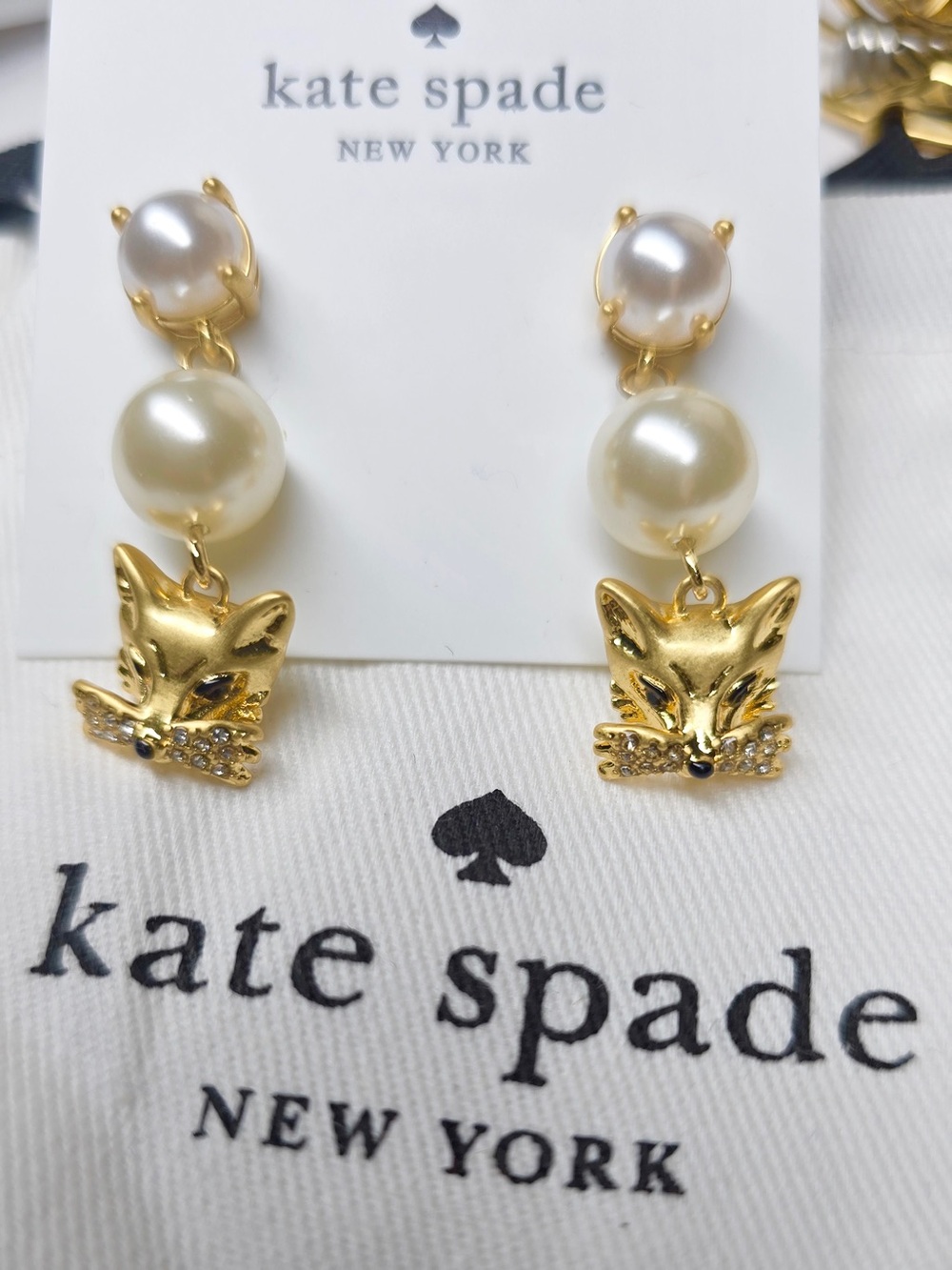 Kate Spade Fox Earrings